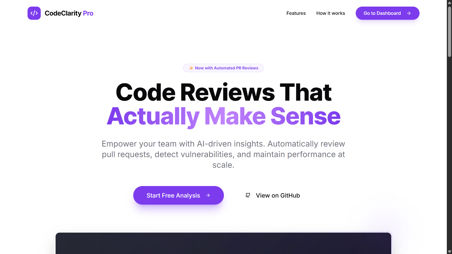 CodeClarity Pro Interface